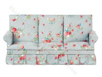 (image for) Miniature Floral Living Room Sofa For Dollhouses