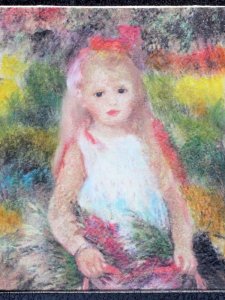 (image for) "Girl with Flowers" Replica Painting by Larry Morganti