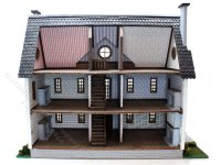 (image for) 1:48 Scale Classic Colonial Style Assembled Dollhouse