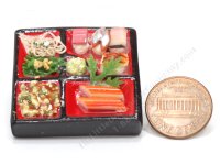(image for) Miniature Japanese Food Tray with Crab Legs