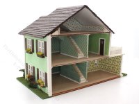 (image for) 1:48 Scale Summer Beach House Assembled Dollhouse