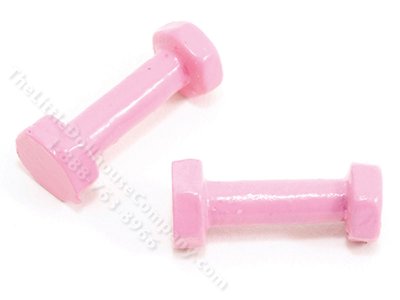 (image for) Miniature Pair of Pink Hand Weights/Dumbbells