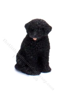 (image for) Miniature Portuguese Water Dog for Dollhouses