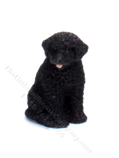 (image for) Miniature Portuguese Water Dog for Dollhouses