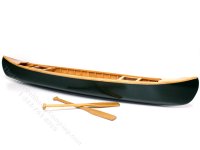 (image for) Full Scale Miniature 16" Canoe for Dollhouses