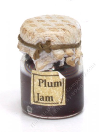 (image for) Miniature Homemade Plum Jam in Wax Sealed Jar