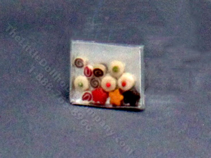 (image for) Half-Scale Miniature Cookie Sheet with Cookies for Dollhouses