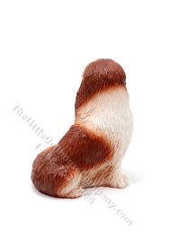 (image for) Miniature Red Japanese Chin for Dollhouses
