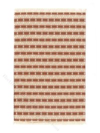 (image for) Miniature Cream Diamond Rug for Dollhouses