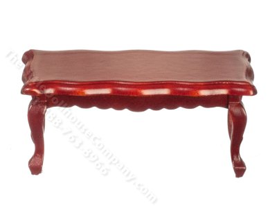 (image for) Miniature Victorian Coffee Table for Dollhouses - Mahogany