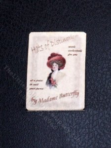(image for) Miniature Metal Hat Shop Ad Sign for Dollhouses