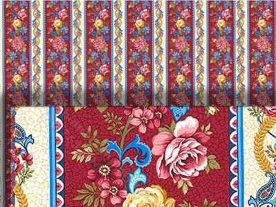 (image for) Dollhouse 1/2 Scale Model Stripe Wallpaper