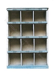 (image for) Miniature 4 Shelf Pigeon Hole Cabinet Kit