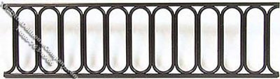 (image for) Miniature Black Rail Fencing for Dollhouses (2 per pack)