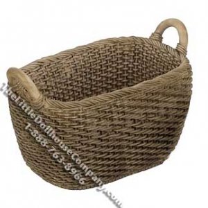 (image for) Miniature "Wicker" Basket for Dollhouses