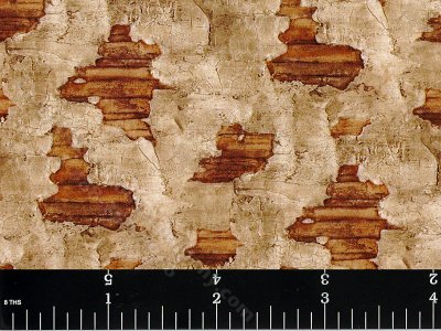 (image for) Brown Stuccoed Wood Miniature Wallpaper for Dollhouses