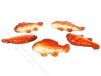 (image for) Set of 5 Miniature Red Snapper Fish for Dollhouses