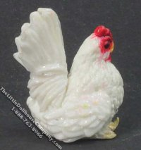 (image for) Miniature White Rooster for Dollhouses