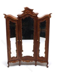 (image for) Miniature 6-Piece Walnut Art Nouveau Bedroom Set