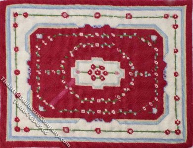 (image for) Dollhouse Scale Model Rectangular Traditional Rug