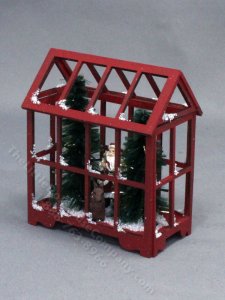 (image for) Miniature Christmas Terrarium for Dollhouses
