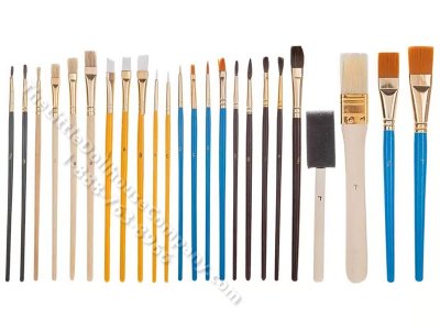 (image for) Multi-Purpose Foam & Craft Paint Brushes - 25 Piece Set