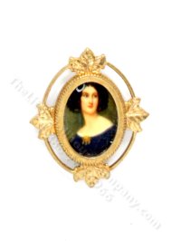 (image for) Miniature Framed Portrait Cameo for Dollhouses