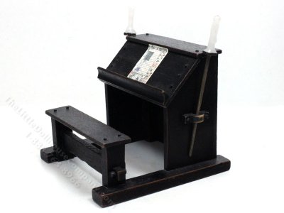 (image for) Miniature Medieval Scribe's Desk w/ Manuscript for Dollhouses