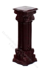(image for) Miniature Carved Mahogany Plant Stand