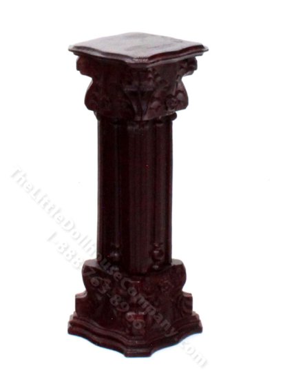 (image for) Miniature Carved Mahogany Plant Stand