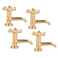 (image for) Miniature 4 Spigots/Faucets in Brass Finish