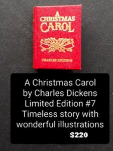 (image for) "A Christmas Carol", Miniature Book by Barbara Raheb