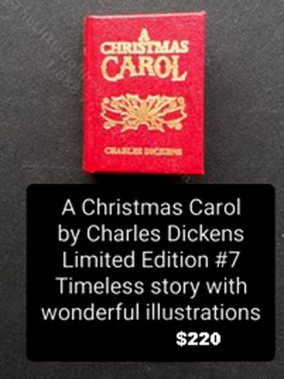 (image for) "A Christmas Carol", Miniature Book by Barbara Raheb