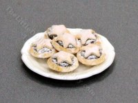 (image for) Miniature Mince Pies on White Plate by Charlotte Willmott