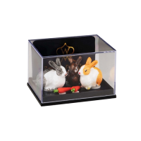 (image for) Dollhouse Scale Model 3 Rabbits & Carrot