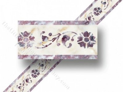 (image for) Dollhouse Faux Marble Wallpaper Border