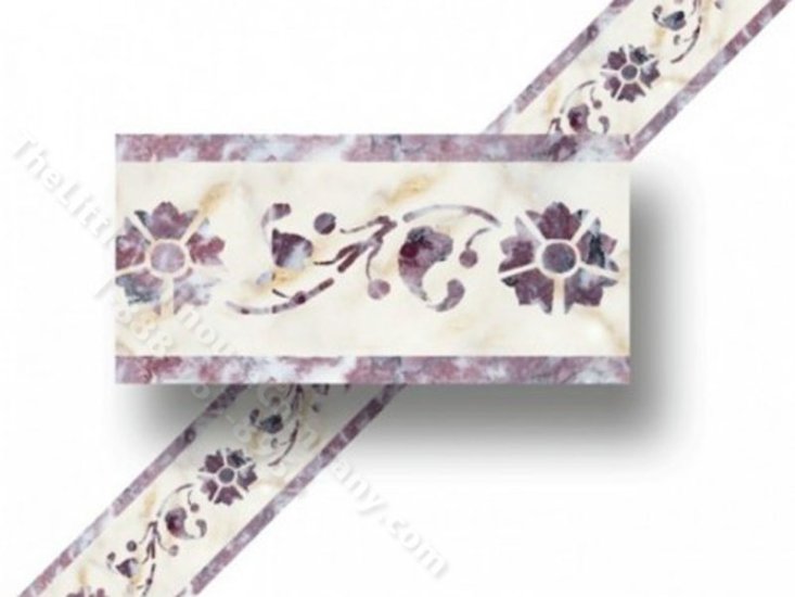 (image for) Dollhouse Faux Marble Wallpaper Border