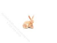 (image for) Miniature Fuzzy Long Eared Brown Rabbit for Dollhouses