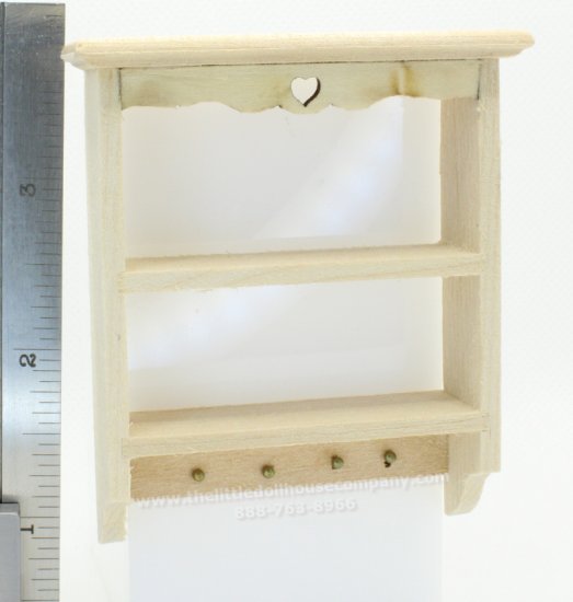 (image for) Miniature Unfinished Wall Hanging Shelf