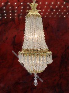 (image for) Dollhouse Scale Elegant Crystal Chandelier