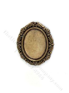 (image for) Miniature Antique Bronze Frame or Tray for Dollhouses