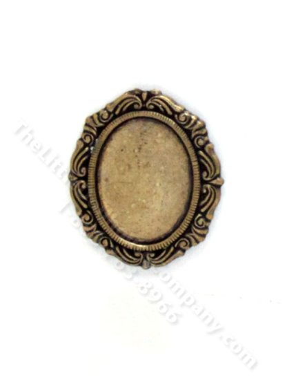 (image for) Miniature Antique Bronze Frame or Tray for Dollhouses