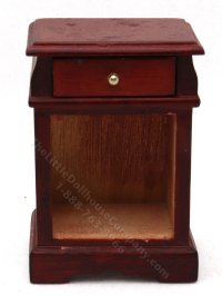 (image for) Miniature As-Is Mahogany Nightstand for Dollhouses