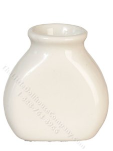 (image for) Miniature White Vase for Dollhouses