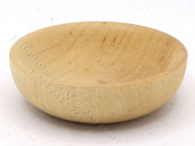 (image for) Miniature Unfinished Carved Wooden Bowl