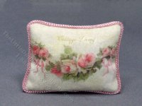 (image for) Miniature "Cottage Living" Pillow for Dollhouses