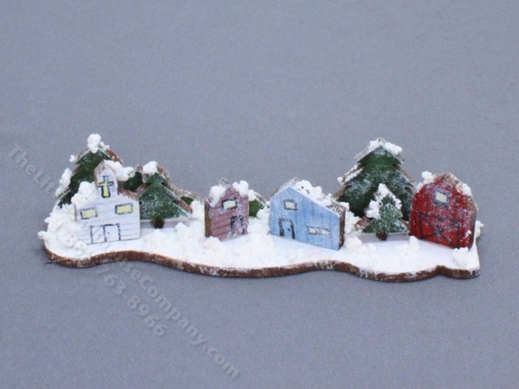 (image for) Miniature Handmade Christmas Village for Dollhouses