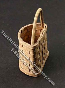 (image for) Miniature Half-Round Basket for Dollhouses