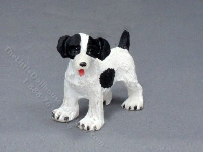 (image for) Miniature Black Jack Russel Terrier for Dollhouses