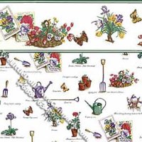 (image for) Potting Shed Tools Pattern Miniature Wallpaper for Dollhouses